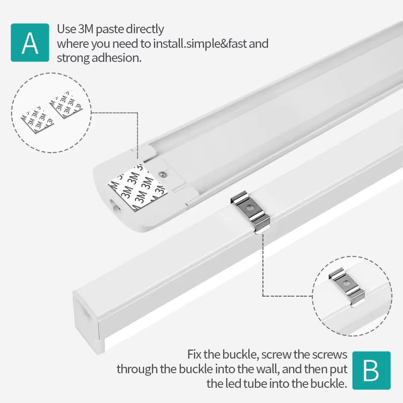 CHUANGYANG LED Küchen-Unterbauleuchte in Weiß als Rohr-Licht mit 20W - Bild 4
