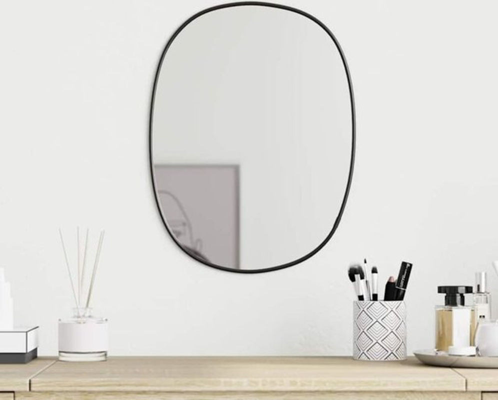Vidaxl Wandspiegel Schwarz Rechteckig B: 30 cm, H: 25 cm - Bild 1