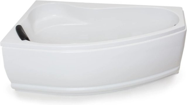 Basera Eck-Badewanne Formentera Links in Hochglanz Weiß, B/T: 160 x 90 cm - Bild 1