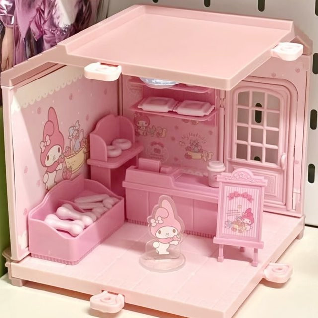 Sanrio Kuromi My Melody Modellfiguren, Zubehör, Kunststoff - Bild 1