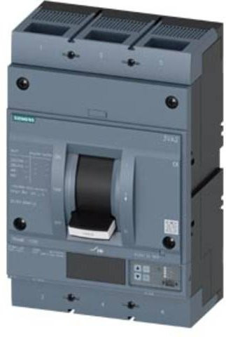 Siemens 3VA2580-5KQ32-0AA0 Leistungsschalter in Grau mit einem Einstellbereich von 320 - 800A und einer maximalen Schaltspannung von 690 V/AC - Bild 1