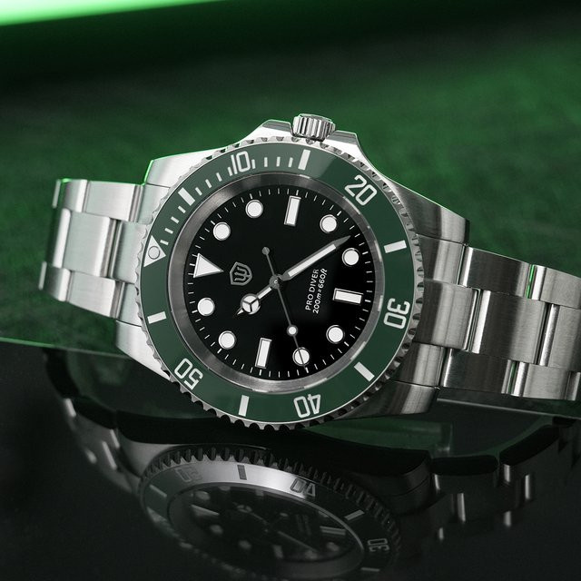 Watchdives Armbanduhr, Quarz, Edelstahl, Saphirglas, Herren - Bild 1