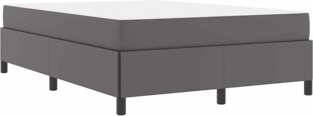 vidaXL Bettrahmen mit Matratze in Grau aus Stoff, B/T/H: 140 x 190 x 280 cm - Bild 1