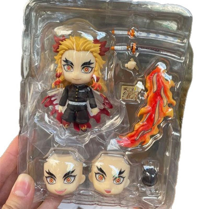 Xingshoulang Demon Slayer Kyojuro Rengoku Actionfigur Gesicht tauschbar - Bild 2
