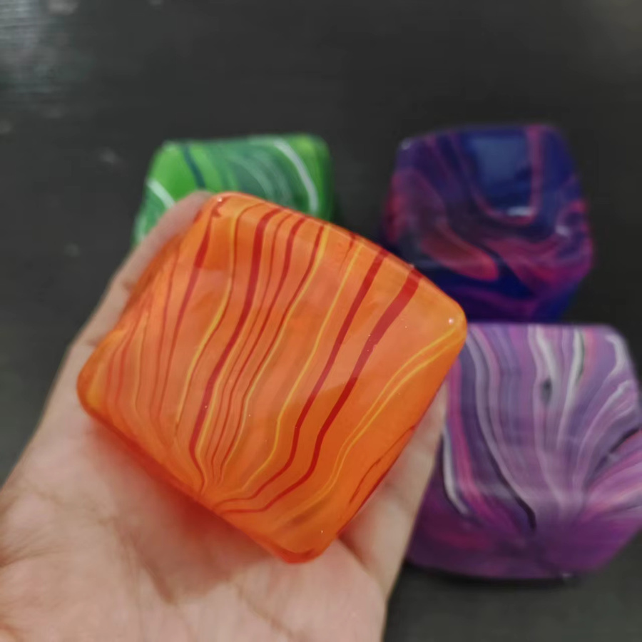 Schylling Sensorischer Stressabbau-Spielzeugwürfel, Gel, Pink, Multicolour - Bild 3