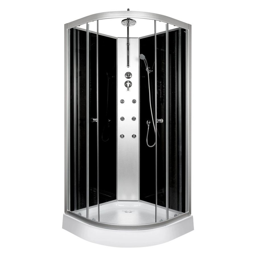 Kerra Hydromassagekabine Mia 80 mit Regendusche und Handbrause, Weiß, B/T: 80 x 80 cm - Bild 2