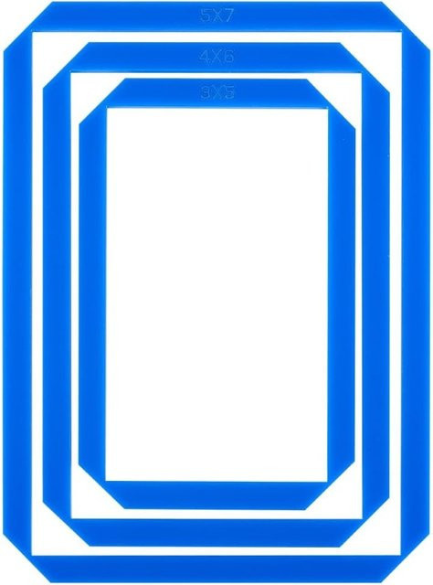 Blauer Acryl-Notizbucheinband als Buchbinderei-Werkzeug in 3 Größen für Scrapbooking und Buchbinderei-Vorlagen - Bild 1
