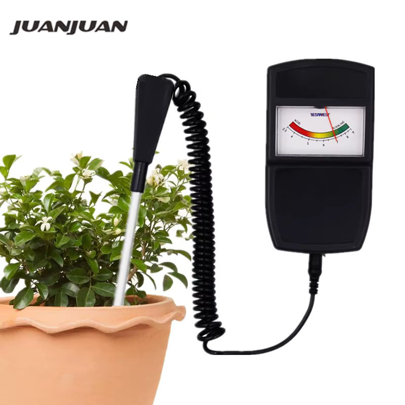 JUANJUAN 3 in 1 Boden pH Meter zur Messung von Säure und Alkali für Garten, Rasen und Topfpflanzen in Schwarz - Bild 2