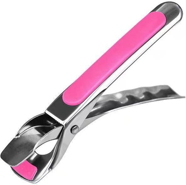 Mango Event Verbrühungsschutz-Greiferclip aus Silikon und Edelstahl in Pink - Bild 1
