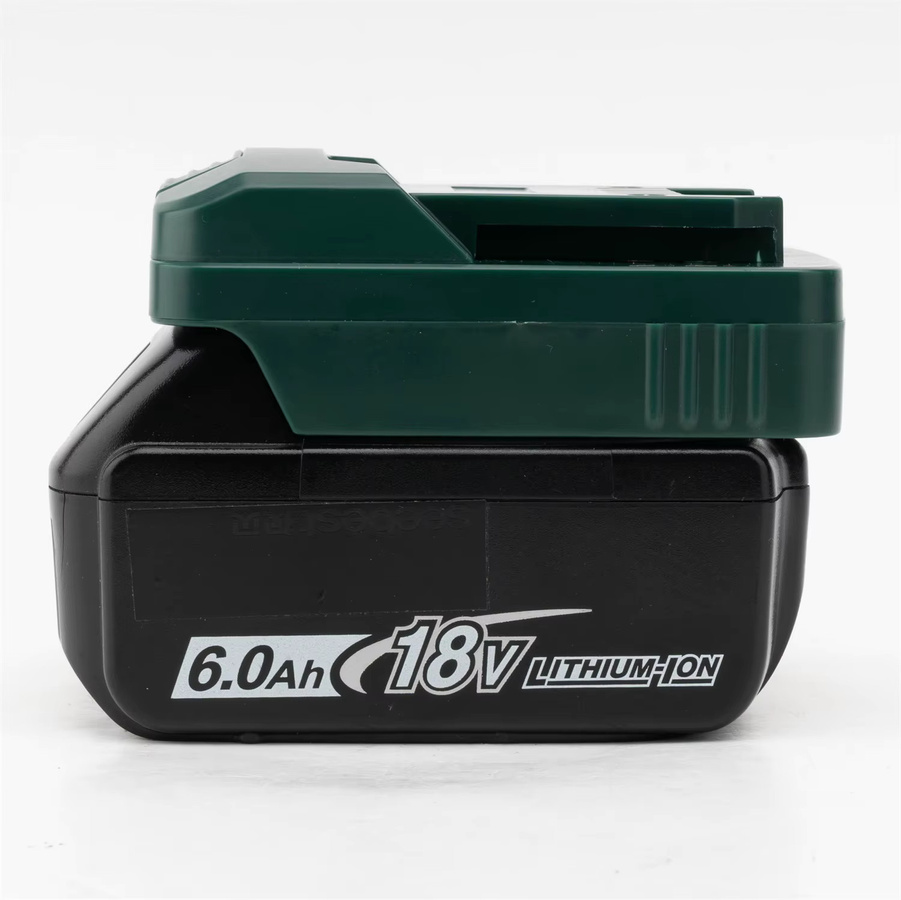 Elektrischer Batterieadapter-Konverter für Makita 18V BL1840 Lithium-Akkus und Parkside X20V Akku-Elektrowerkzeuge in Grün - Bild 3
