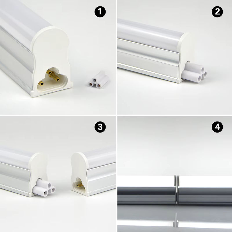 CHNAITEKE Aluminium LED Lichtleiste Weiß, moderne lineare LED Leuchtstoffröhre für Innenräume und Küche, 8W - Bild 3
