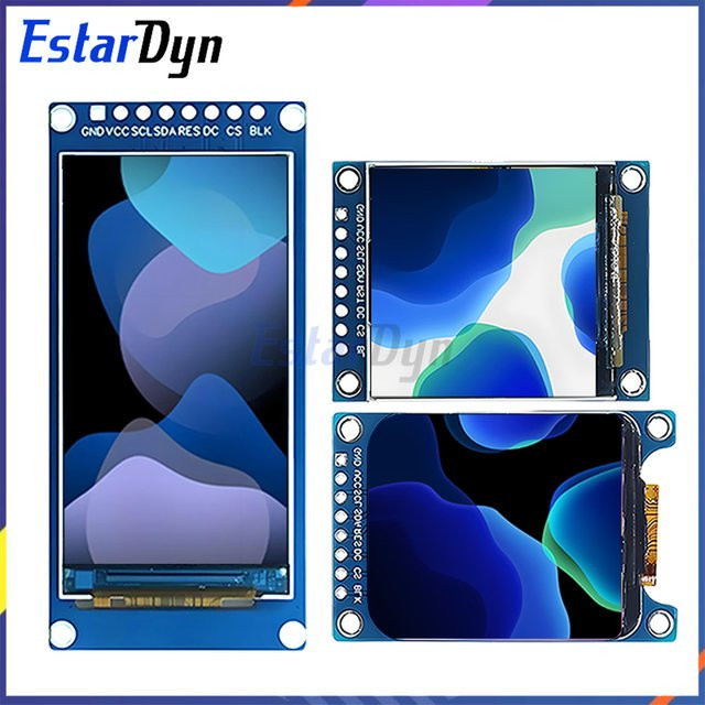 Estardyn IPS TFT HD-Bildschirm mit SPI ST7789 Display in Blau für Raspberry Pi und ESP32 DIY-Projekte - Bild 1