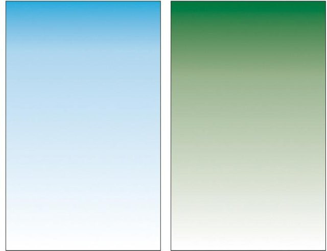 Doppelseitige Foto-Requisiten Hintergrundfolie Morandi Farbverlauf Blau von Sunsky-Spare Parts, B: 54 cm, H: 83 cm - Bild 1