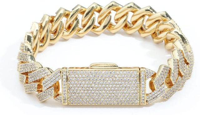 YIRAN Armband, Kupfer, Gold, Zirkonia, Unisex - Bild 1