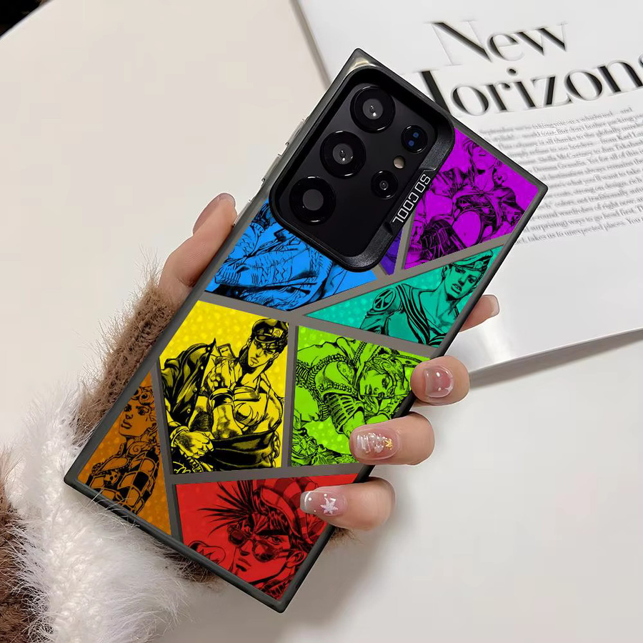 JoJos B-Bizarre Adventure Silikon Handyhülle für Samsung Galaxy S25 Edge S24 S23 S22 S21 S20 Ultra in Silber - Bild 3