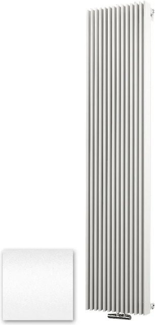 Schulte Design-Heizkörper London Wandheizkörper mit Mittenanschluss in Pearl-Weiß, Leistung: 1.556 W, Höhe: 180,0 cm, Breite: 49,8 cm, Tiefe: 14,2 cm - Bild 1