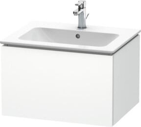 Duravit Waschtischunterschrank L-Cube in Weiß, wandhängend mit 1 Auszug, B: 62 cm, T: 48,1 cm, H: 40 cm - Bild 1