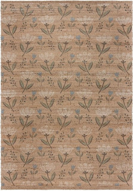 Flair Rugs Kurzflorteppich Arriana in Beige mit floralem Design, B/B: 120 x 170 cm - Bild 1
