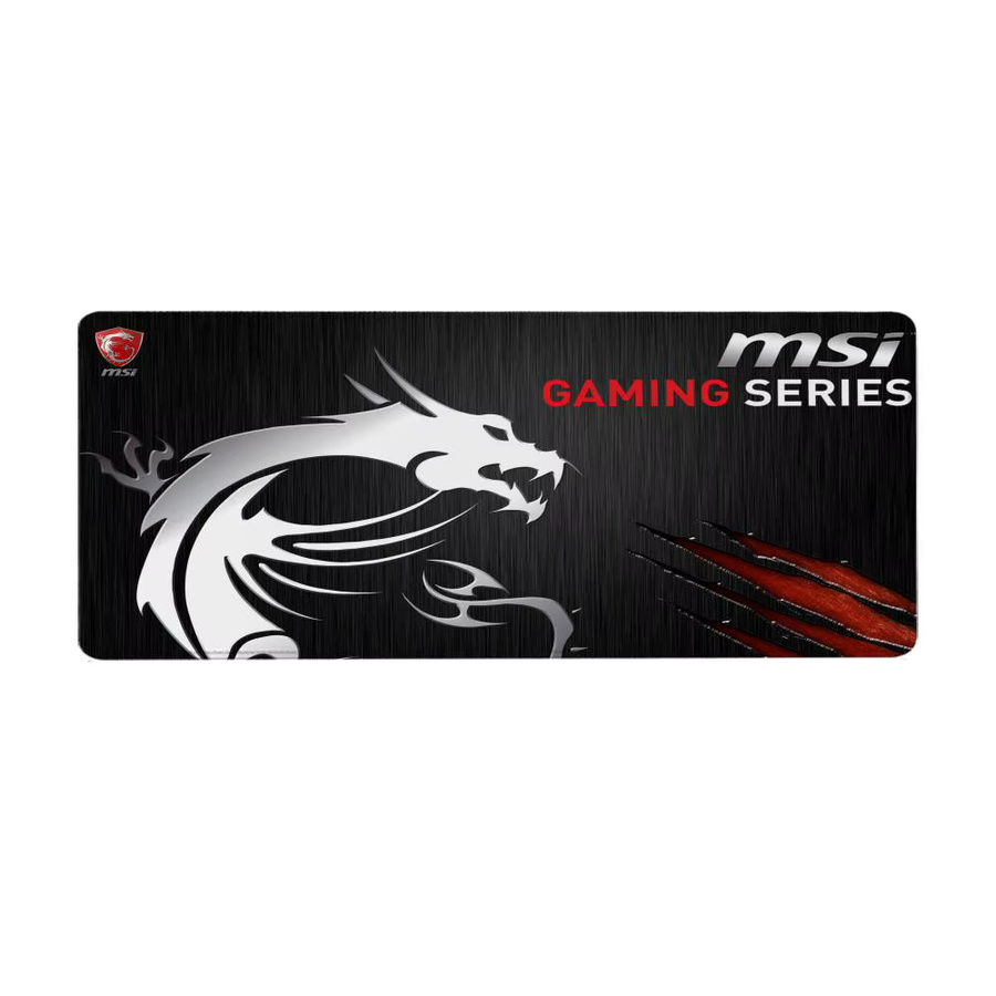 MSI Gaming-Mauspad XXL Schreibtischunterlage Schwarz B/T: 90 x 40 cm - Bild 4