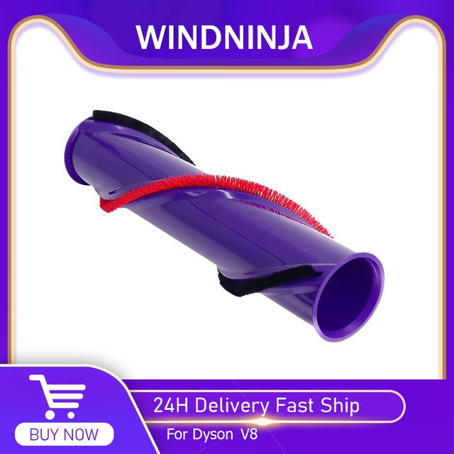 WINDNINJA Ersatzbürstenrolle für Dyson V8, kompatibler Reinigerkopf mit Bürstenrolle in Lila - Bild 1