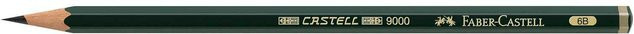 Faber-Castell CASTELL 9000 Bleistift 6B in Grün - Bild 2