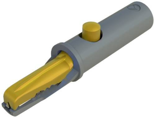 Hirschmann Test & Measurement AK 10 Krokodilklemme Gelb mit Klemmbereich bis max. 6 mm und einer Länge von 53 mm - Bild 1