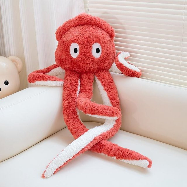 Yiran Health & Beauty Oktopus Plüschtier, Rosa, Meerestiere - Bild 1