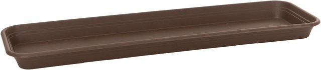 Florus Universal Pflanzkasten-Untersetzer aus Kunststoff in Braun, Breite: 60 cm - Bild 1