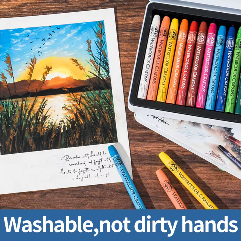 MUNGYO Wasserlösliche Buntstifte mit Malpigment in 36 Farben für Künstler und Kunststudenten - Bild 2
