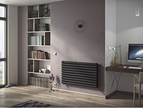 Ximax Heizkörper Fortuna Duplex Horizontal, Anthrazit, 58,4 cm Breite, 100 cm Länge, 995 Watt - Bild 1