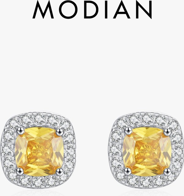 MODIAN Ohrstecker, 925 Silber, Zirkonia, Damen - Bild 1