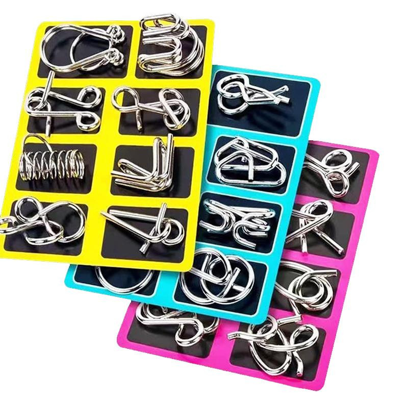 Yiran bag Puzzle Metall Bunt / Mehrfarbig 8-teiliges Set - Bild 2