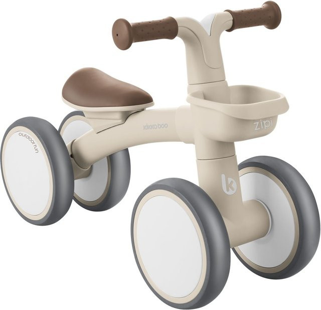 Kikkaboo Zipi Korb Rutschfahrzeug mit EVA-Rädern beige ab 1 Jahr - Bild 1