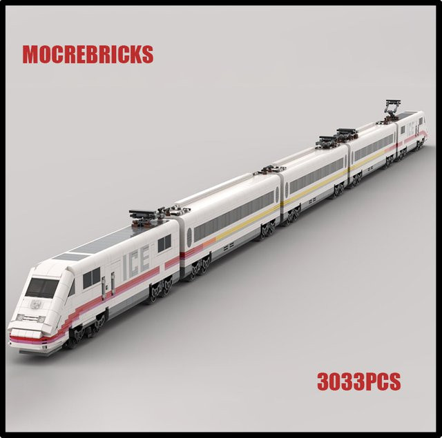 MOCREBRICKS Hochgeschwindigkeits-Forschungszug Lokomotive, Bausteine, ab 3 Jahre - Bild 1