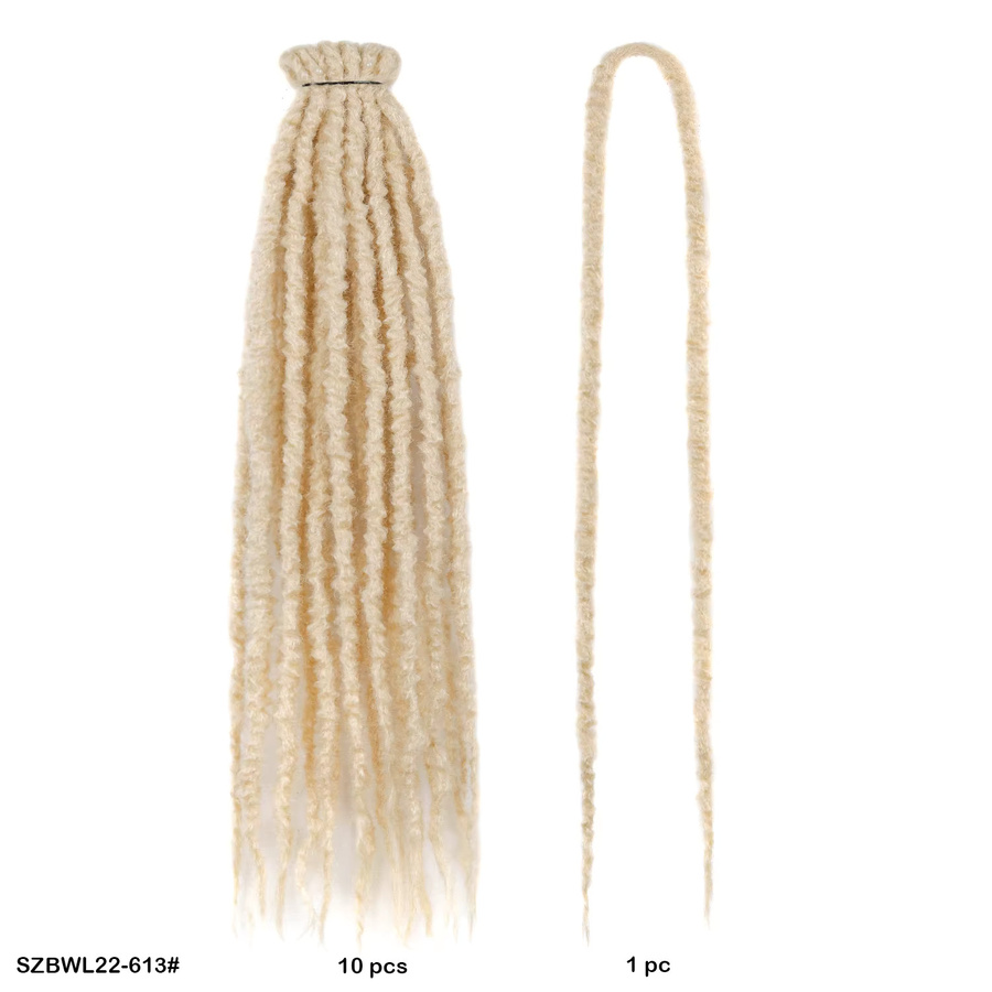 jeedou Haarverlängerung Afro Kinky Curly Marley Twist, Schwarz, 24 Zoll, 10 Stück, Damen - Bild 4