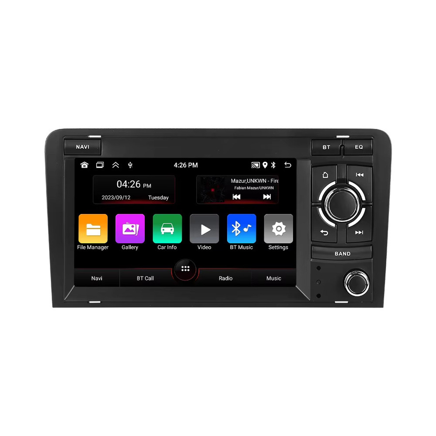 NAVIFANS Android 15 Kabelloses CarPlay Autoradio für Audi A3 8P 2003-2012 S3 RS3 Sportback in Schwarz mit 64G Speicher, Wi-Fi und Bluetooth - Bild 5