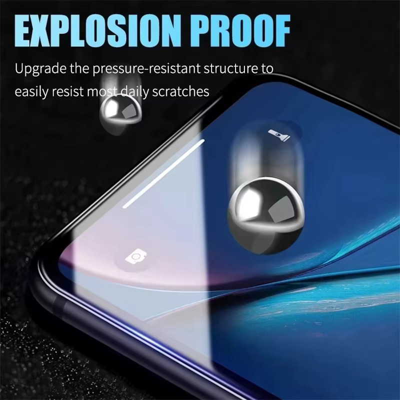 Caynes 3er-Set 9D Keramik Membran Schutzfolie für iPhone 17 Pro Max 16 15 14 13 12 in Transparent mit voller Abdeckung und High-Definition-Qualität - Bild 3