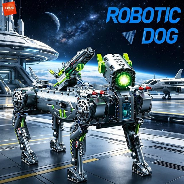 KAVOWORLD High-Tech Roboterhund, Baukasten, 1609 Teile - Bild 1