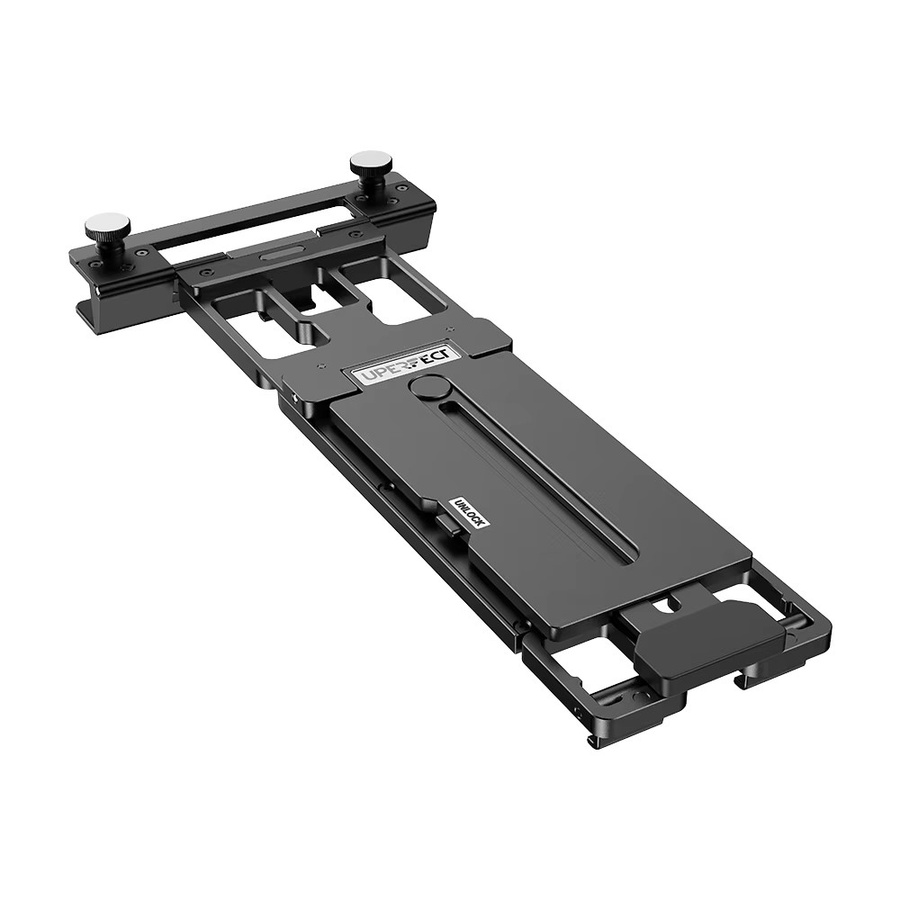 Uperfect Monitorständer in Schwarz für flexible Dual-Screen-Konfigurationen mit verstellbarer Aluminiumklemme für Laptops, Notebooks und MacBooks - Bild 3