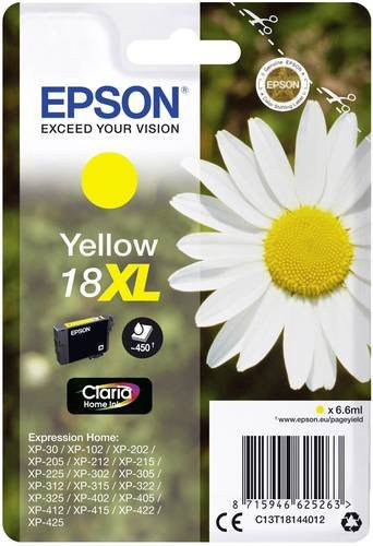 Epson Original Tintenpatrone 18XL Gelb C13T18144012 - Bild 1