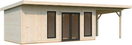 Palmako Gartenhaus Aurelia aus Fichtenholz mit Pultdach in Natur und Braun, B/T: 889 x 300 cm - Bild 3