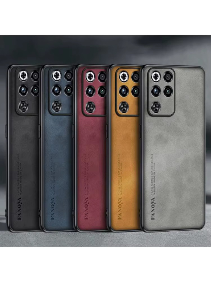 EUCAGR Luxus PU Leder Schutzhülle für Nubia RedMagic 11 Pro Plus 5G in Grau und Multicolour - Bild 3