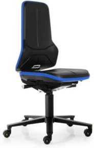 Bimos Arbeitsstuhl ESD Neon 2 in Blau mit Rollen und Sitzhöhenverstellung 45 cm bis 62 cm - Bild 1