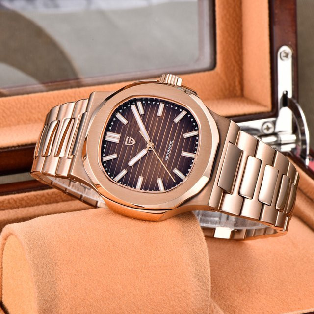 PAGANI DESIGN Armbanduhr Automatik, Edelstahl, Roségold, Herren - Bild 1