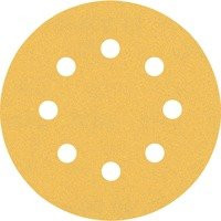 Bosch Expert C470 Exzenterschleifpapier-Set gelocht für Holz und Lack, Durchmesser: 115 mm, Körnung: 60 / 120 / 240, Farbe: Gelb - Bild 1