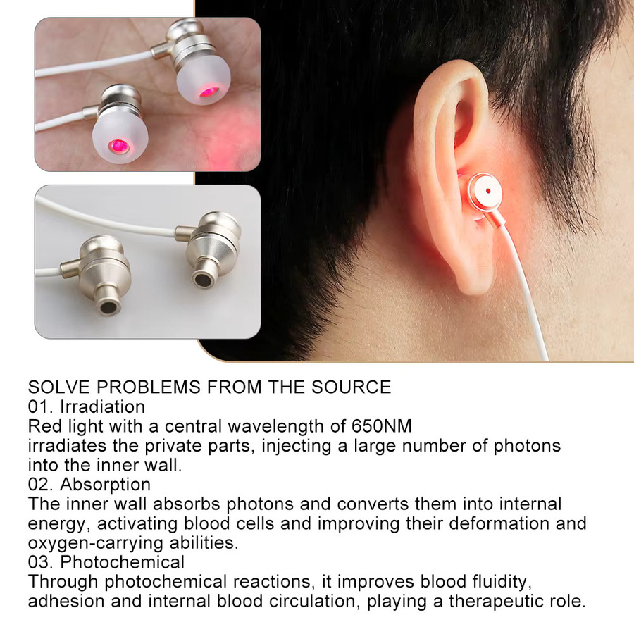 SANPKON Rotlicht-Lasertherapie LLLT zur Tinnitus- und Otitis Media Behandlung - Bild 2