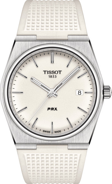 Tissot PRX Herrenuhr, Quarzwerk, 40 mm, 10 ATM, Weiß - Bild 1