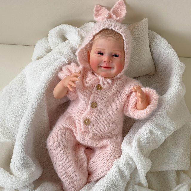 Npk Sebastia Wach Neugeborene Baby Puppe, Sammler Kunst Puppe, 19inch - Bild 1