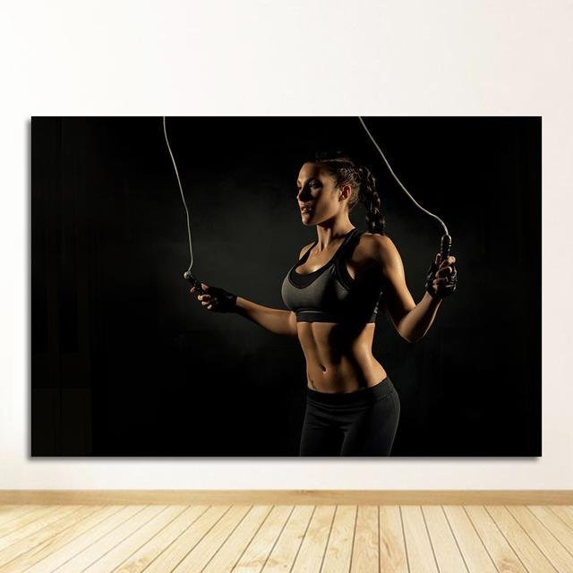 Leo Gallery Retro-Poster Bodybuilding-Muskel-Kunst Wanddekoration Illustration, Mehrfarbig, Breite: 50 cm, Höhe: 80 cm - Bild 1