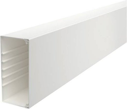 OBO Bettermann Wand- und Deckenkanal Reinweiß B/H: 17,0 x 8,0 cm, Länge: 200 cm - Bild 1